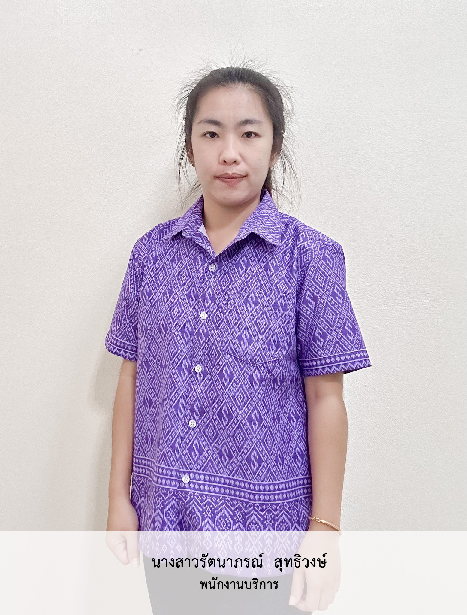 นางสาวรัตนาภรณ์  สุทธิวงษ์